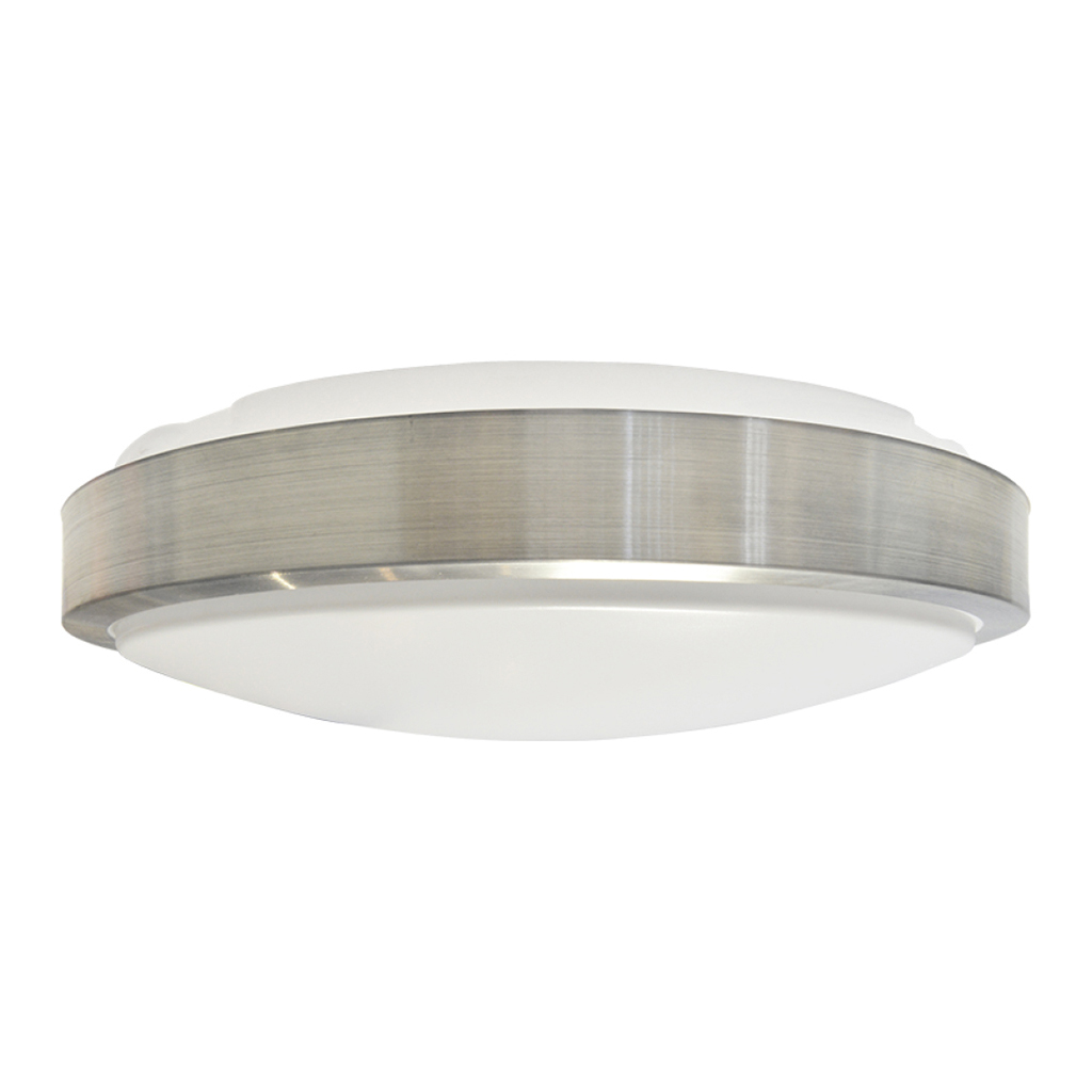 chrome flush mount light fixture