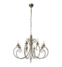 CHANDELIER FITTING 8X40W E14 800X650 ANTIQUE BRONZE