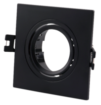 DOWNLIGHT SQR TILT GU10 93X93X25MM MATT BLACK-GTL112/04