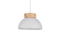 PENDANT FITTING  E27 300X200MM SAND WHITE - EBD7146/25