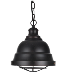 PENDANT FITTING  230X255MM BLACK - EBD0651/04