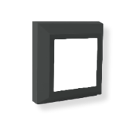 FOOTLIGHT LED SQUARE 3.8W 190LM 3CCT BLACK - LGW2585/04/3CCT